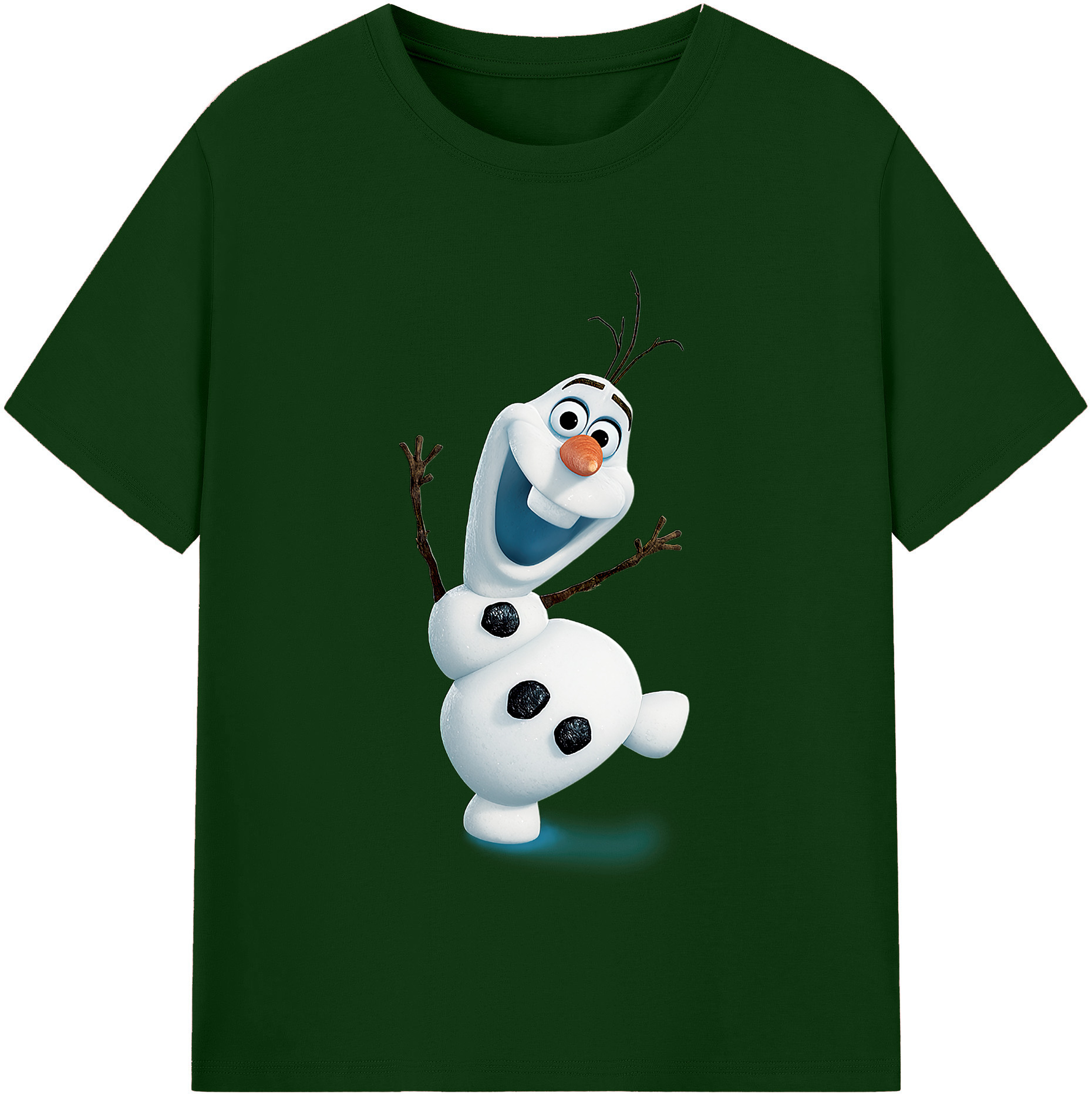 （画像用） アナと雪の女王 アンナ エルサ Frozen Anna Elsa 綿100％半袖Tシャツ（フロントプリント）